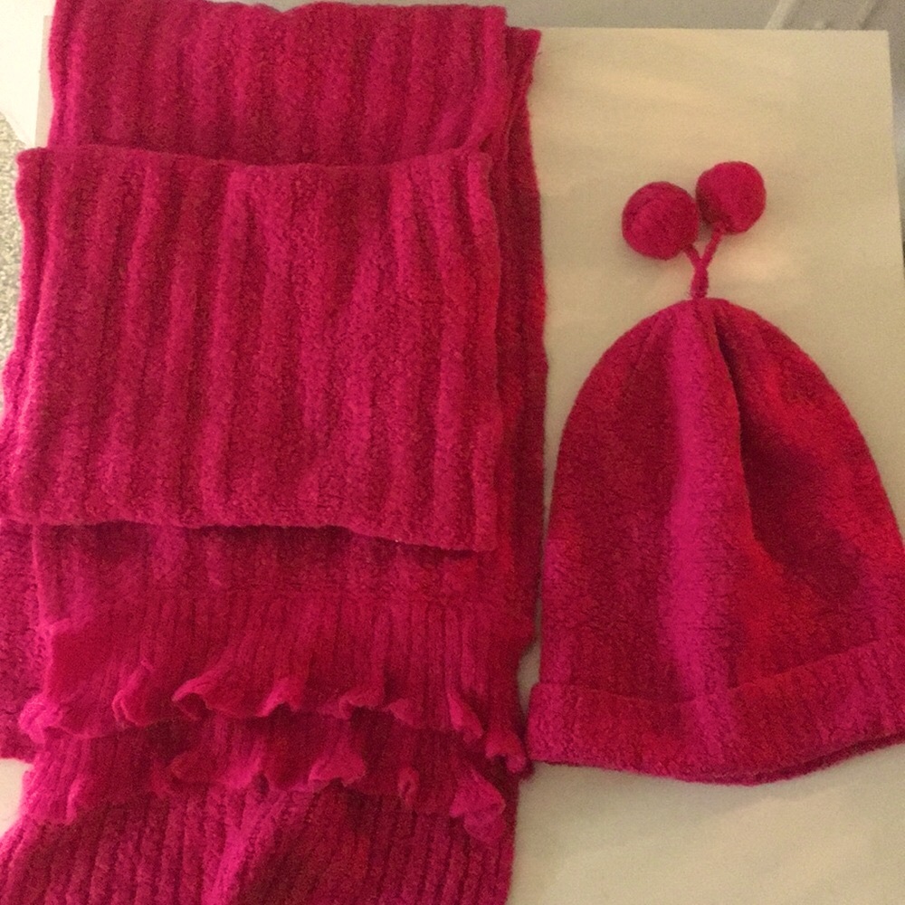 Vintage Pink Victoria’s Secret Set hat & scarf